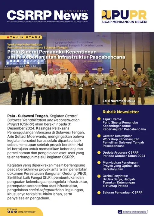 Newsletter CSRRP Edisi November 2024